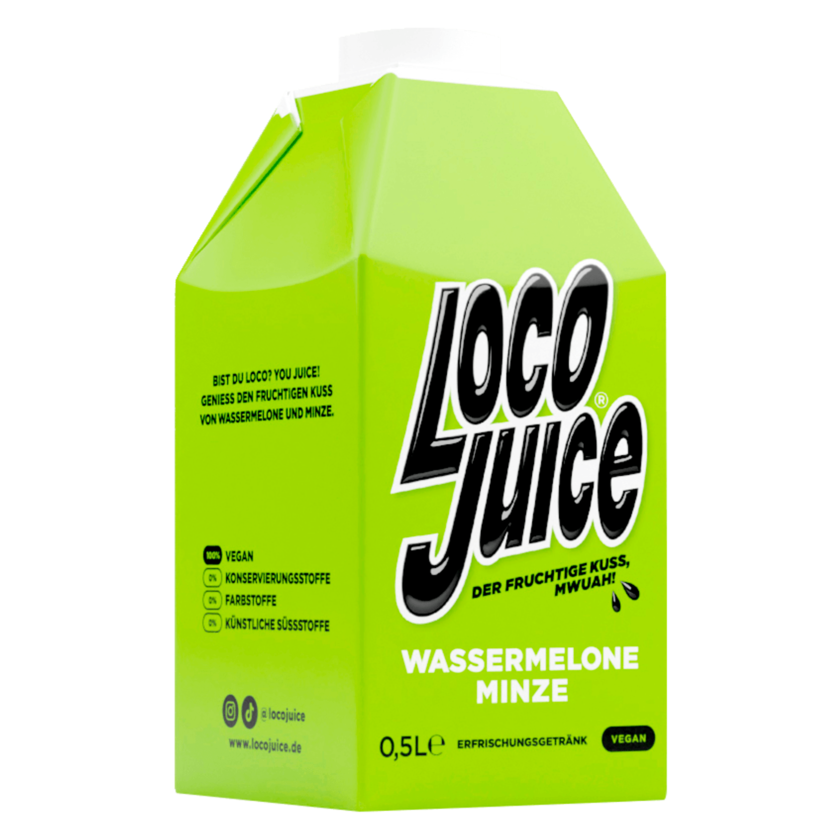 Loco Juice Wassermelone Minze 0,5l